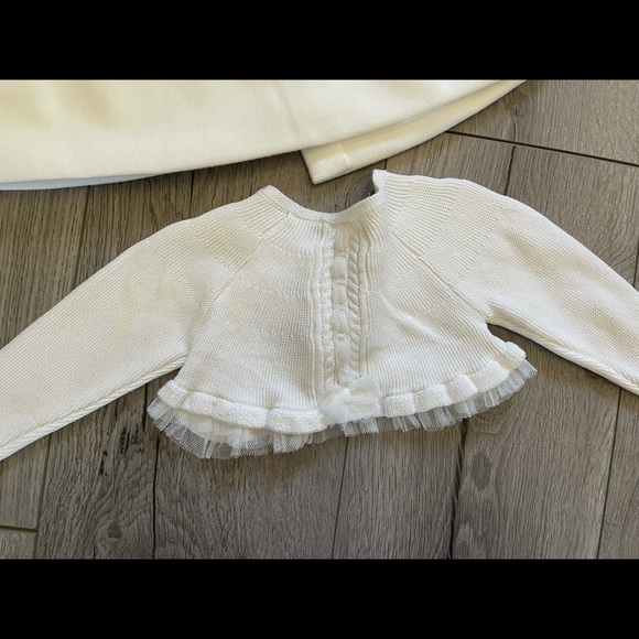 Mayoral coat and knit jacket SIZE 4-6m